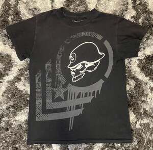 Metal Mulisha Military Helmet Skull Drip Graphic T-Shirt Black Small